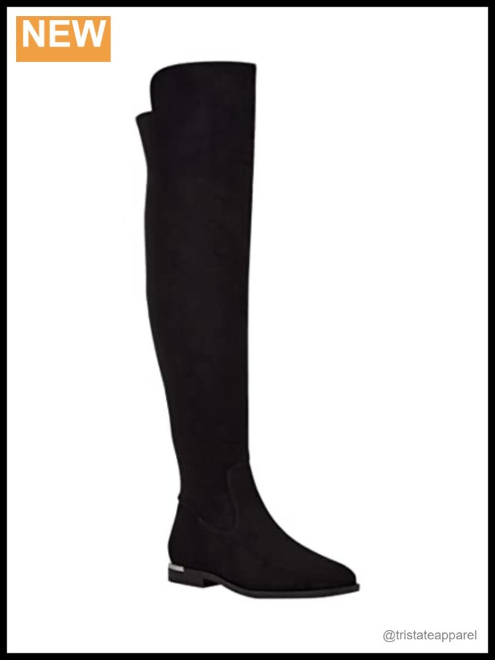 Over-the-Knee Suede Boots with Round Toe & Side Zip for Women